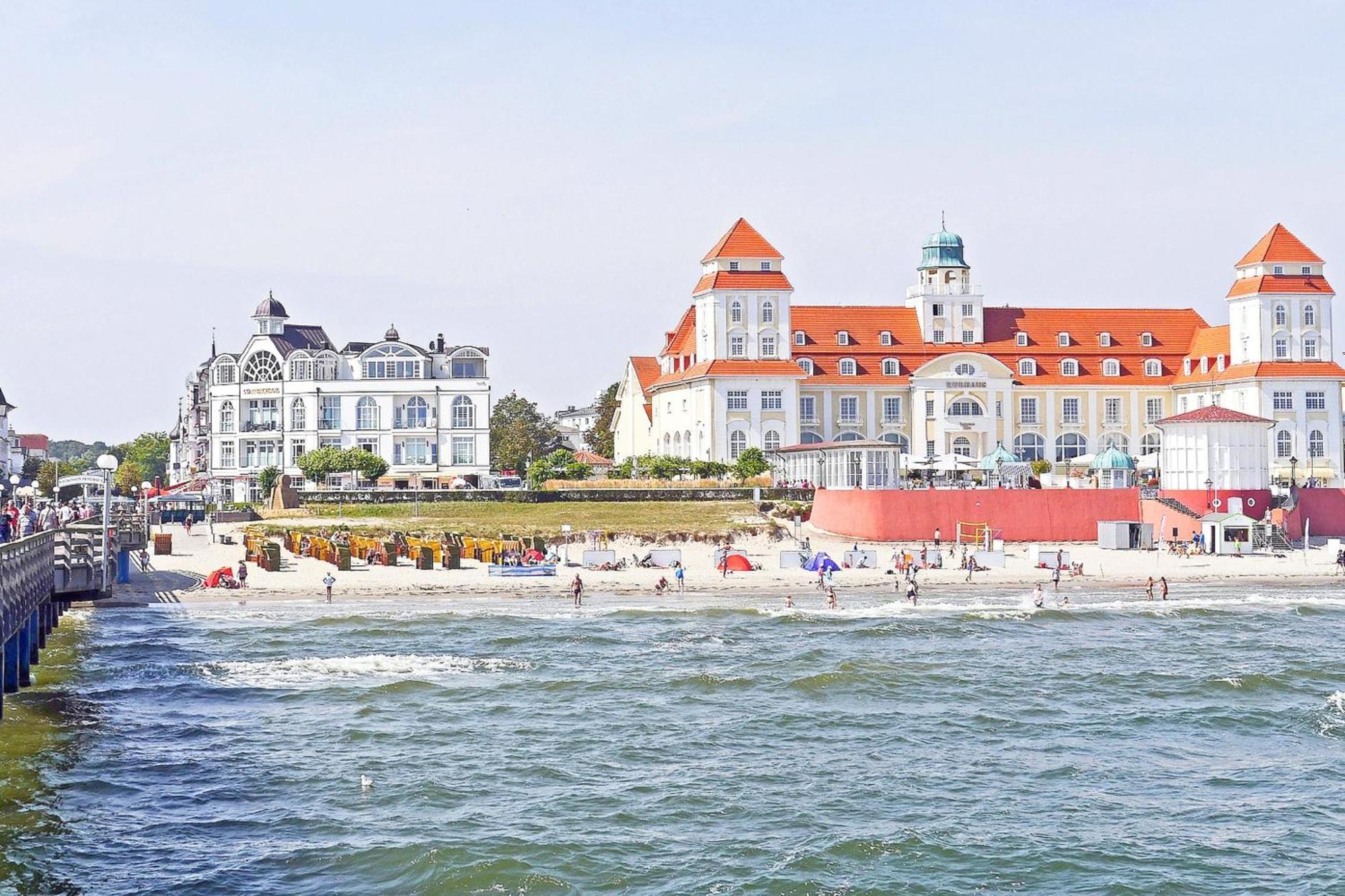 Aparthotel Ostsee Fewo 26 Balkon, Meerblick, Strand Binz Dış mekan fotoğraf