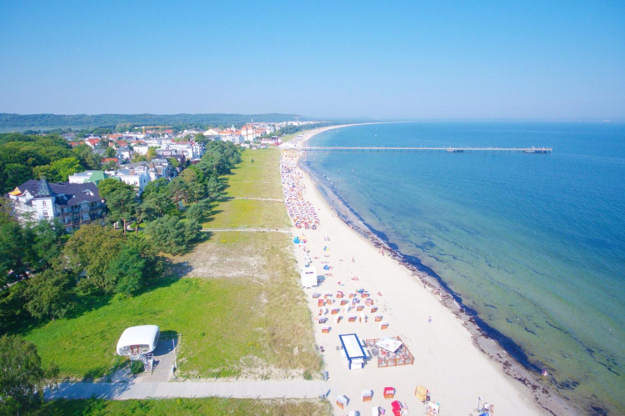 Aparthotel Ostsee Fewo 26 Balkon, Meerblick, Strand Binz Dış mekan fotoğraf
